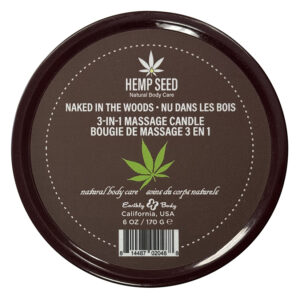 Earthly Body 3-in-1 Massage Candle-Naked In The Woods 6oz