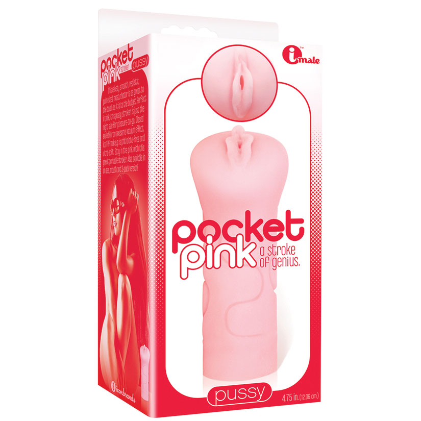 The 9's Pocket Pink Mini Masturbator-Pussy