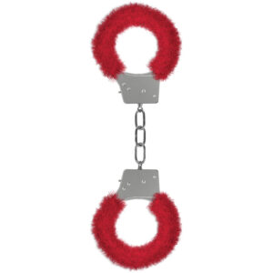 Ouch! Beginner's Furry Handcuffs-Red
