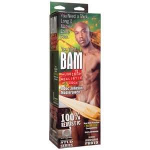 Bam Realistic Dong-Ebony 13"