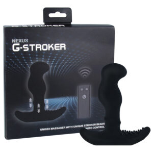 Nexus G Stroker Unisex Massager with Stroker Beads-Black