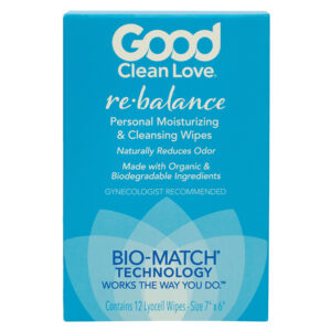 Good Clean Love Rebalance Wipes 12-Count Box