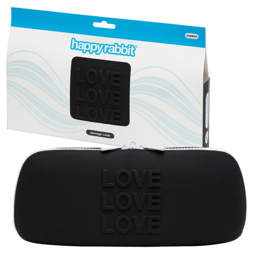 1512202569409a3c035e9.jpeg Happy Rabbit Love Storage Zip Bag-Black Medium