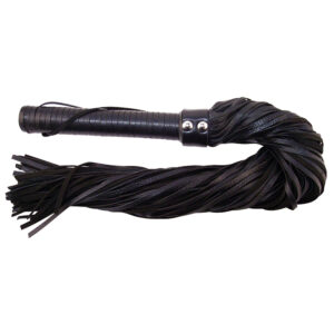 Rouge Group Long Leather Flogger-Black