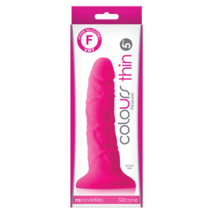 Colours Pleasures Thin Dildo-Pink 5"