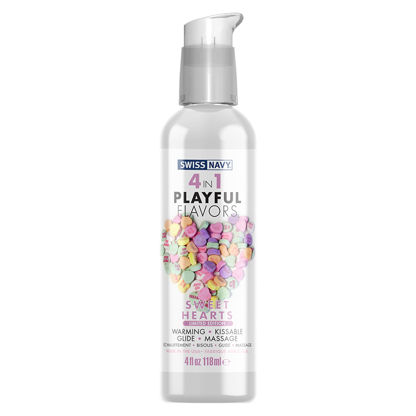 Swiss Navy 4 In 1 Playful Flavors-Sweet Hearts