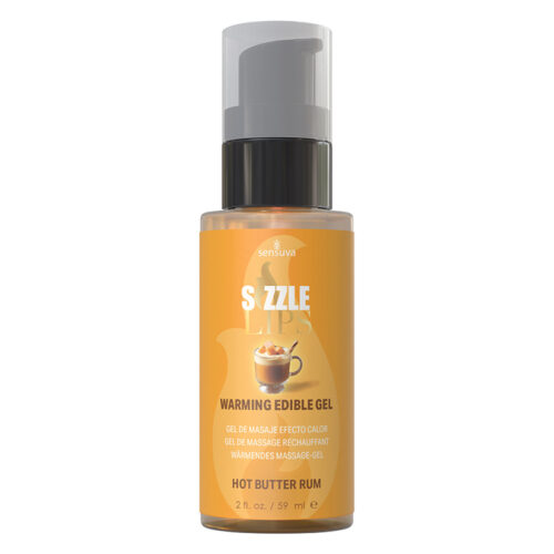 Sensuva Sizzle Lips Warming Gel-Butter Rum 2oz