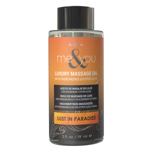 Sensuva Me & You Massage Oil-Lust in Paradise 2oz