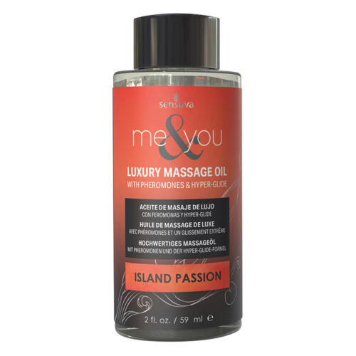 Sensuva Me & You Massage Oil-Island Passion 2oz