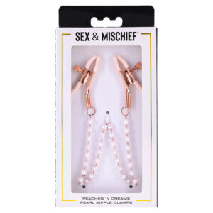 S&M Peaches n CreaMe Pearl Nipple Clamps