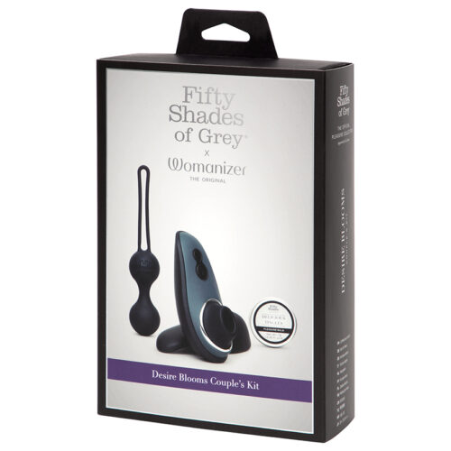 Fifty Shades of Grey X Womanizer Desire Blooms Kit-Black