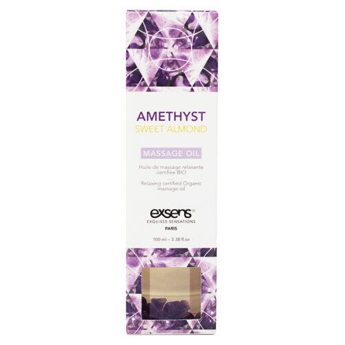 16122025694167d6ddcd6.jpeg Exsens Organic Crystal Infused Massage Oil-Amethyst Sweet Almond 3.4oz