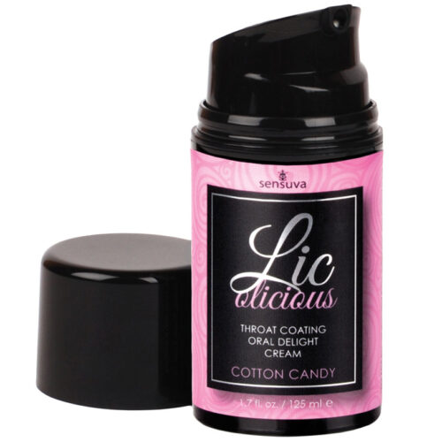 Sensuva Lic-O-Licious Throat Coating Oral Delight Cream-Cotton Candy 1.7oz