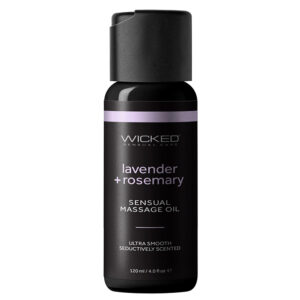 Wicked Sensual Massage Oil-Lavender and Rosemary 4oz