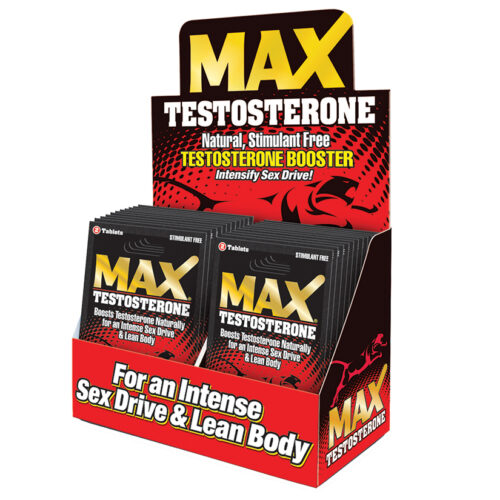 MAX Testosterone-2 Pill Pack Display of 24