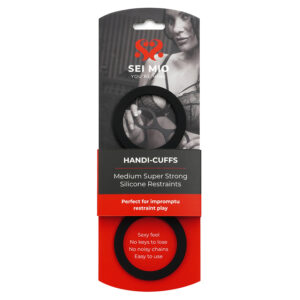 SEI MIO Handi-Cuffs Medium Super Strong Silicone Restraint Cuffs
