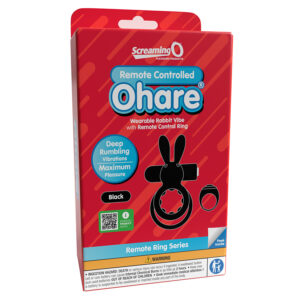 Screaming O Remote Controlled Ohare Vibrating Ring-Black