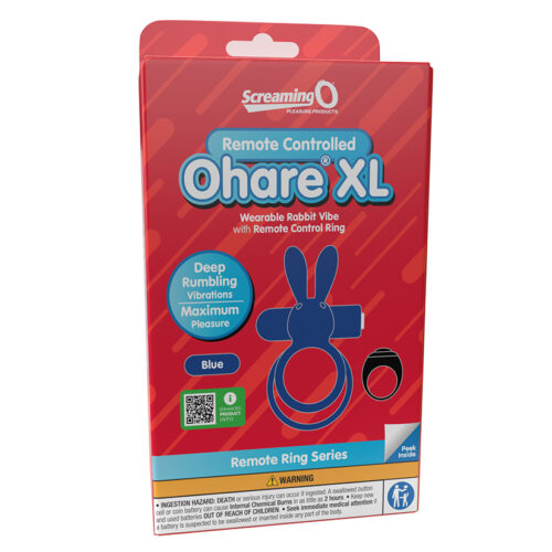 Screaming O Remote Controlled Ohare XL Vibrating Ring-Blue