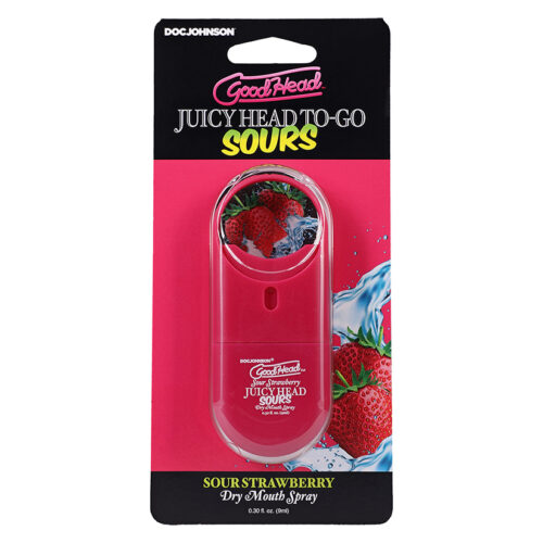 Goodhead Juicy Head Dry Mouth Spray To Go-Sour Strawberry .30oz