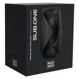 Man Wan Sub One Vibrating Tapping Masturbator-Infinite Black