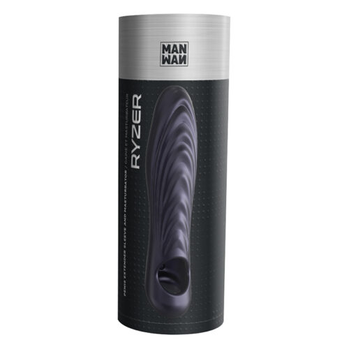 Man Wan Ryzer Penis Extender and Soft Mastubating Sleeve-Black Plum