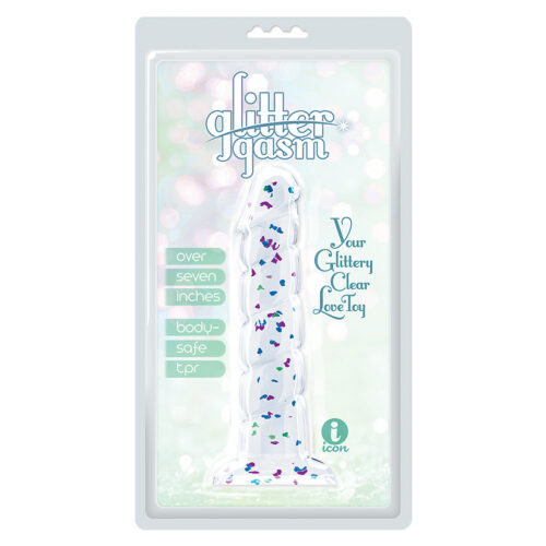 Glittergasm Dong-Blue and Green Swirl 7"