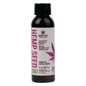 Earthly Body Hemp Seed CBD Relaxing Massage and Body Oil-Skinny Dip 2oz
