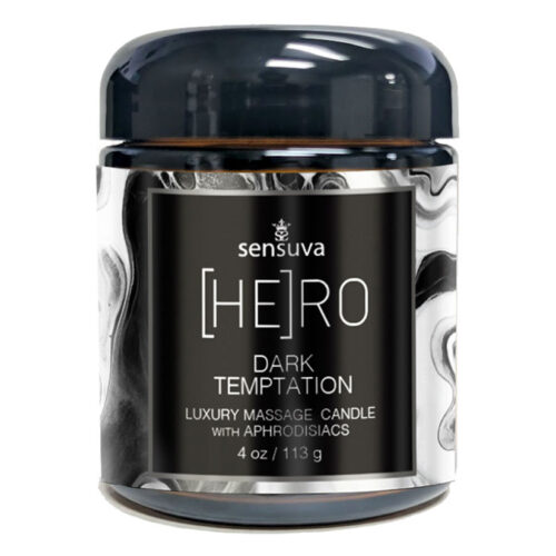 Sensuva Luxury Massage Candle-Hero Dark Temptation 4oz