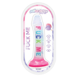 Cotton Candy Dirty Talk Fuck Me Dildo 8"
