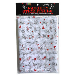 Naughty Stick Figure Tissue Paper
