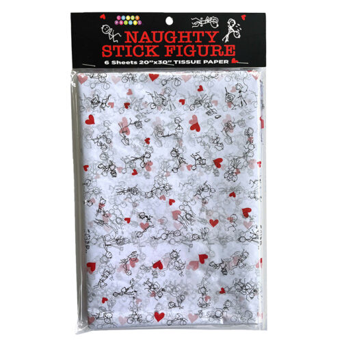 Naughty Stick Figure Tissue Paper