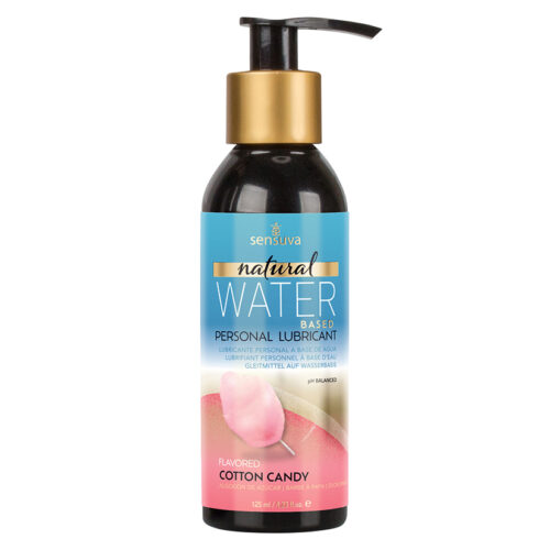Sensuva Natural Water Based Lubricant-Cotton Candy 4oz