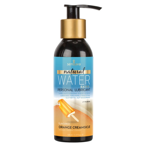 Sensuva Natural Water Based Lubricant-Orange Creamsicle 4oz