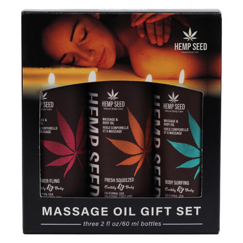 Earthly Body Massage & Body Oil Trio Gift Set Summer 2025