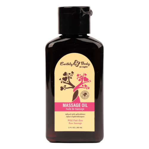 Earthly Body at Night Massage Oil Aphrodisiac-Wild Pink Rose 2oz