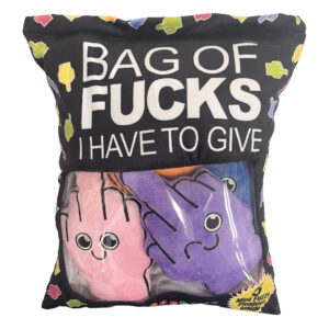 Bag of Fucks I Have To Give Plushy Pillow with 5 Fingers