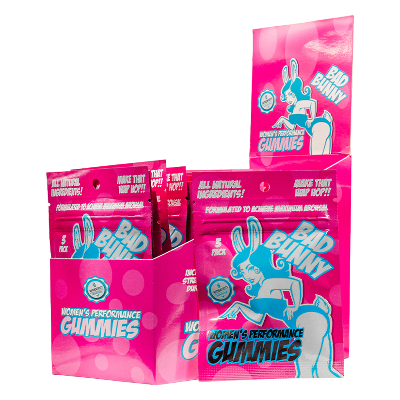 Bad Bunny Female Gummies Display of 24