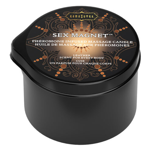 Kama Sutra Sex Magnet Pheromone Massage Candle Leather 2oz