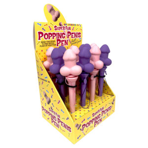 Super Fun Popping Penis Pen Display of 12