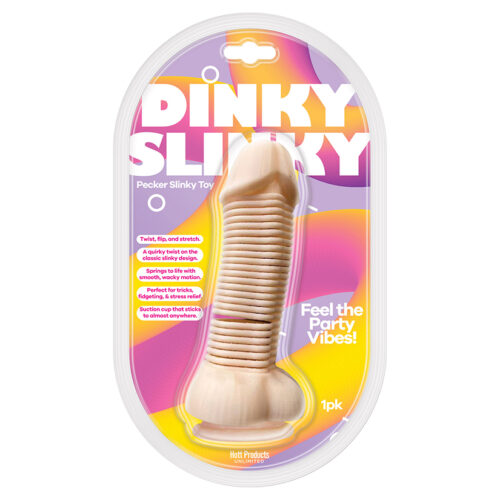 Dinky Slinky Pecker Spring Toy with Suction Cup