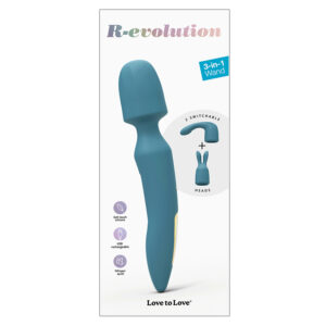 Love To Love R-Evolution Rechargeable Wand-Teal Me
