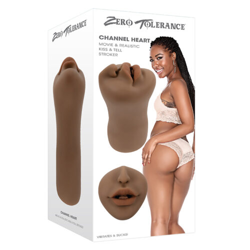 Zero Tolerance Realistic Kiss & Tell Stroker-Channel Heart